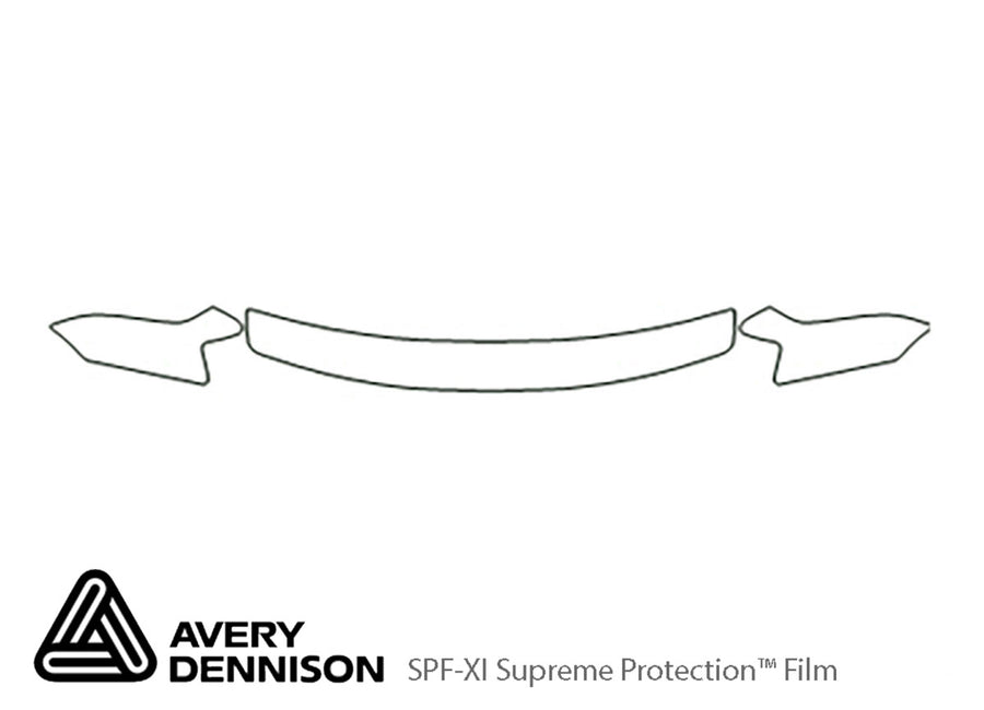 avalon Avery Dennison Clear Bra Hood Precut PPF Diagram