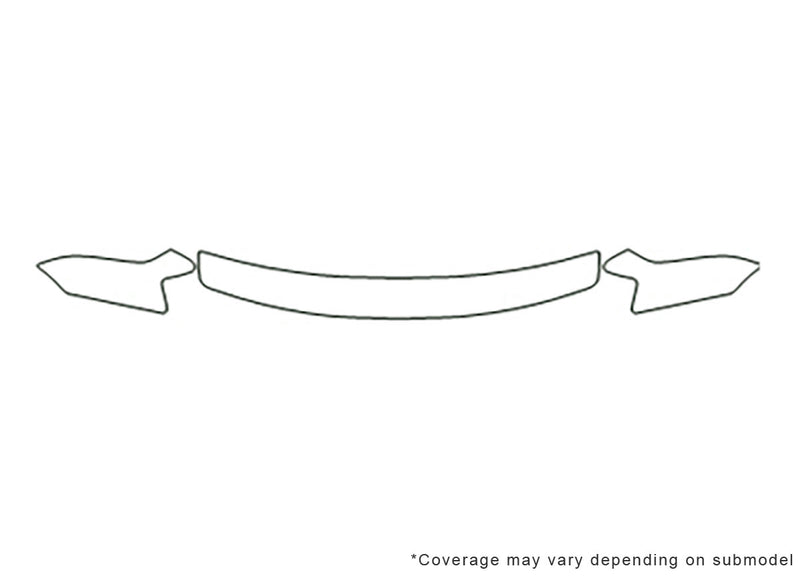avalon Avery Dennison Clear Bra Hood Precut PPF Diagram