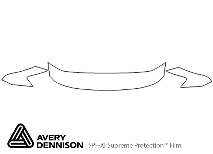avalon Avery Dennison Clear Bra Hood Precut PPF Diagram