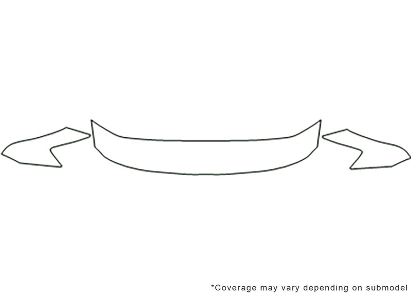 avalon Avery Dennison Clear Bra Hood Precut PPF Diagram
