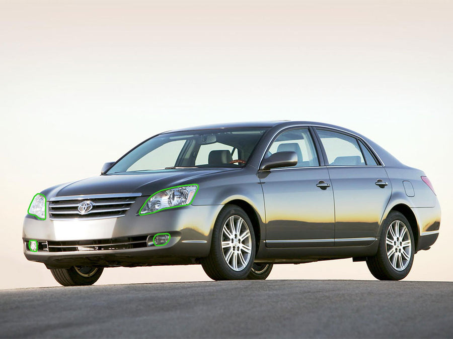 toyota avalon 2005-2007 Headlight Protection Installation Location