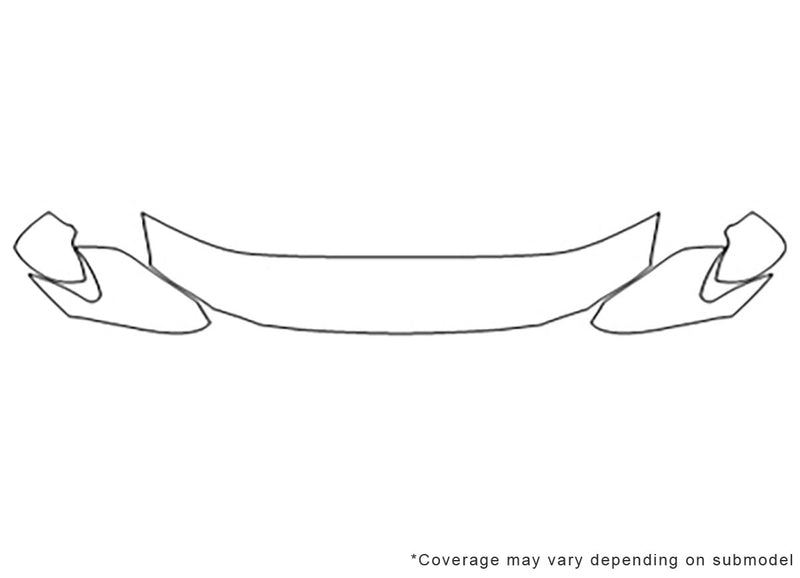 avalon 3M Clear Bra Hood Precut PPF Diagram