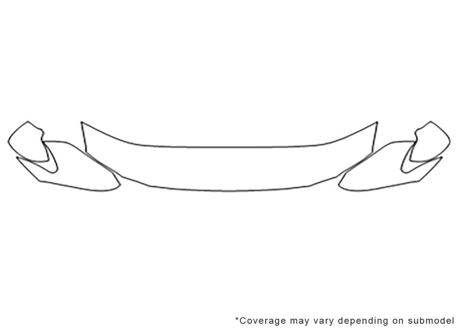 avalon Avery Dennison Clear Bra Hood Precut PPF Diagram