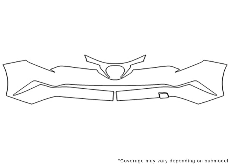 c-hr Avery Dennison Clear Bra Bumper Precut PPF Diagram