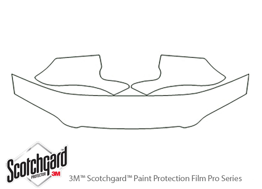 camry 3M Clear Bra Hood Precut PPF Diagram