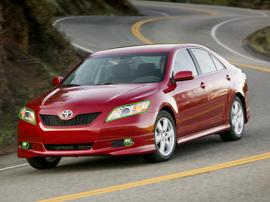 toyota camry 2007-2009 Headlight Protection Installation Location