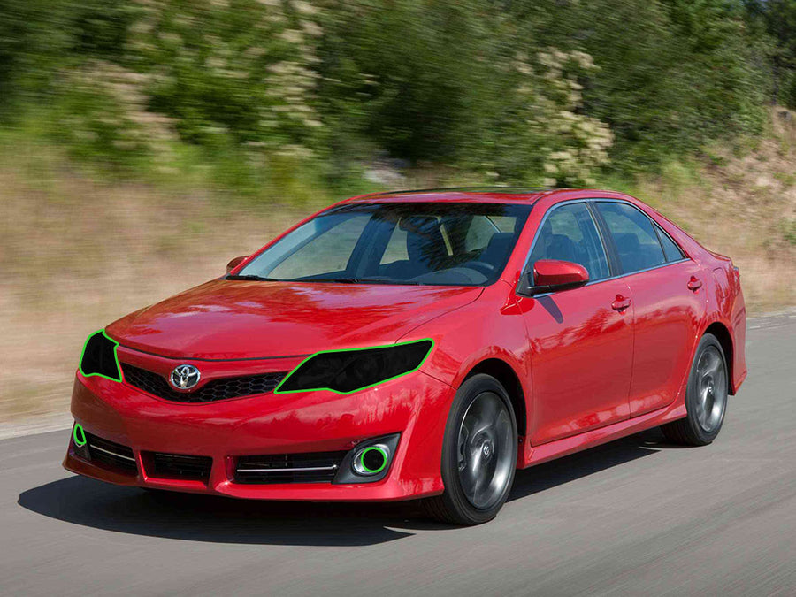 toyota camry 2012-2014 Headlight Tint Location