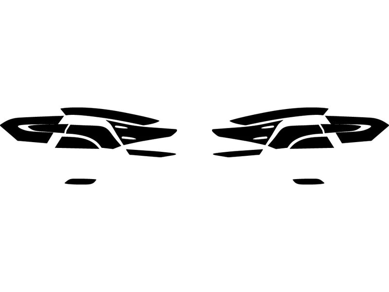 camry Precut Tail Light Tint Diagram