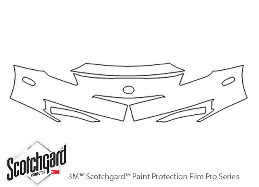 celica 3M Clear Bra Bumper Precut PPF Diagram