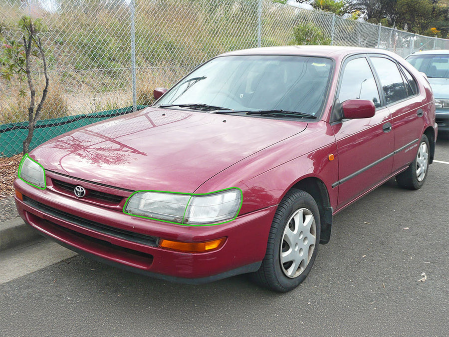 toyota corolla 1993-1997 Headlight Protection Installation Location