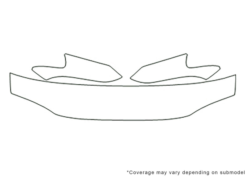corolla 3M Clear Bra Hood Precut PPF Diagram