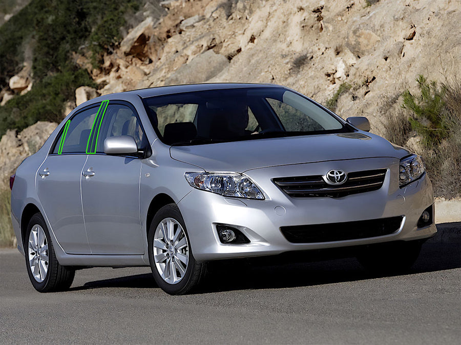 toyota corolla 2003-2008 Pillar Post Trim Installation Location
