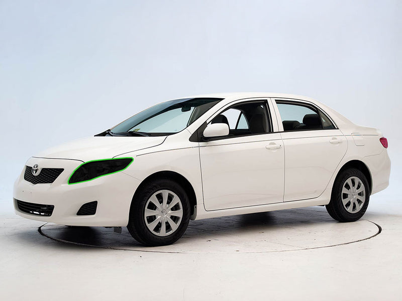 toyota corolla 2009-2013 Headlight Tint Location