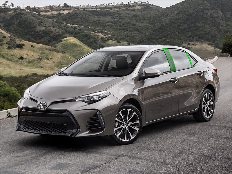 toyota corolla 2014-2018 Pillar Post Trim Installation Location