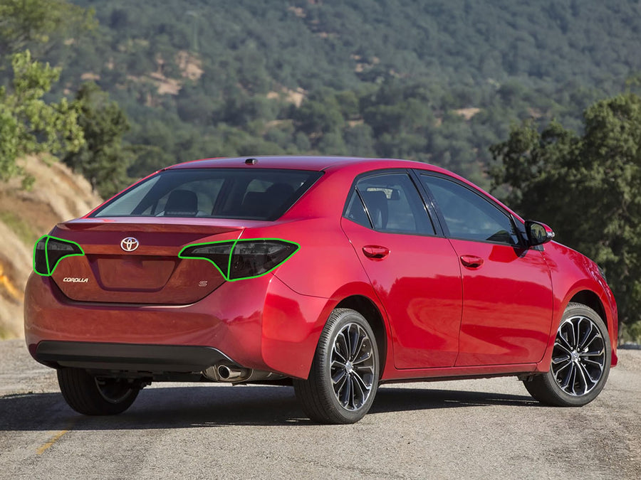 corolla (sedan) Tail Light Tint Installation Points
