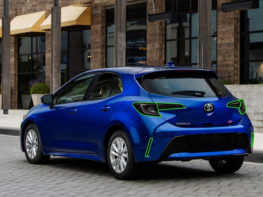 corolla (hatchback) Tail Light Tint Installation Points