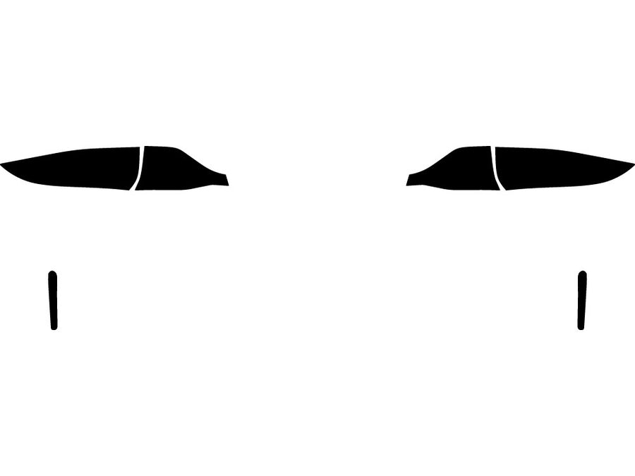 corolla (sedan) Precut Tail Light Tint Diagram