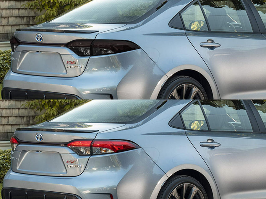 corolla (sedan) Before and After Smoked Taillights