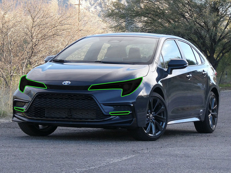 toyota corolla 2020-2024 (sedan) Headlight Tint Location