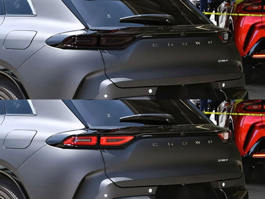 crown Before and After Smoked Taillights