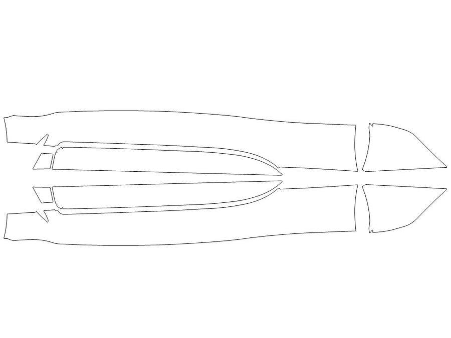 gr 86 3M Clear Bra Door Cup Precut PPF Diagram