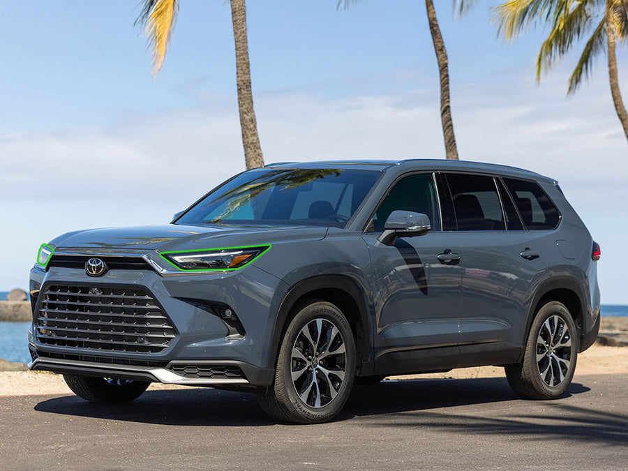 toyota grand highlander 2023-2025 Headlight Protection Installation Location