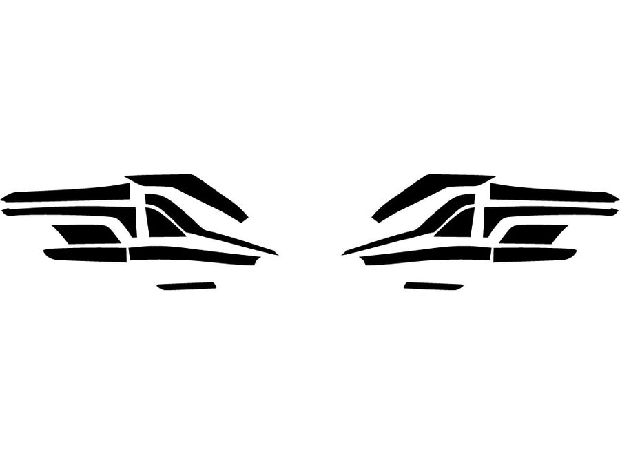 grand highlander Precut Tail Light Tint Diagram