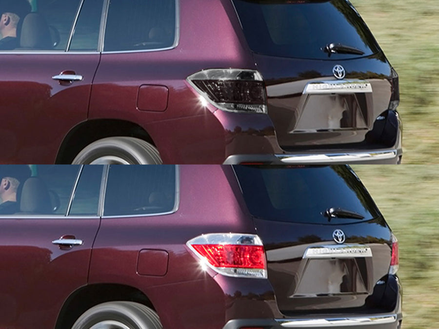 highlander Before and After Smoked Taillights