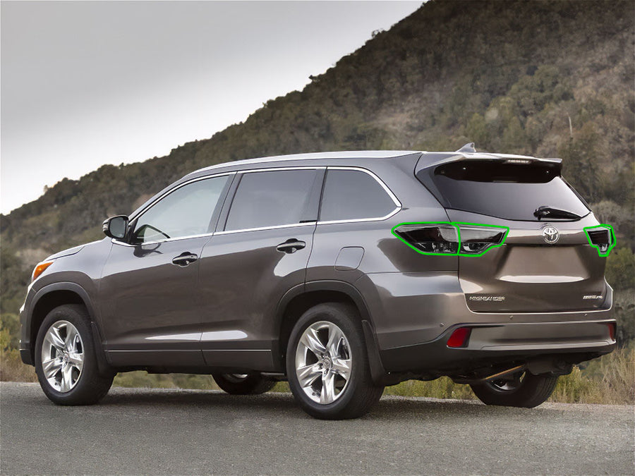 highlander Tail Light Tint Installation Points