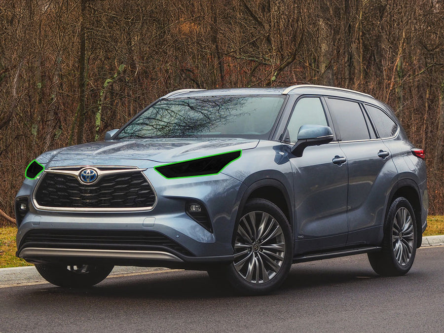 toyota highlander 2020-2024 Headlight Tint Location