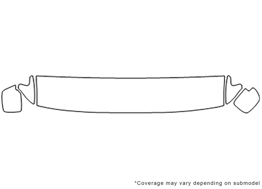 land cruiser Avery Dennison Clear Bra Hood Precut PPF Diagram