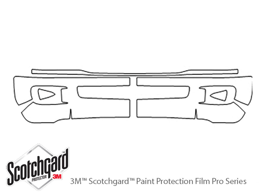 land cruiser 3M Clear Bra Bumper Precut PPF Diagram