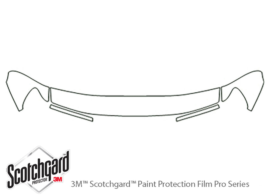 land cruiser 3M Clear Bra Hood Precut PPF Diagram