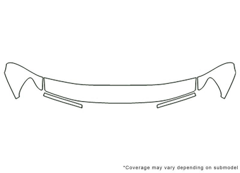 land cruiser Avery Dennison Clear Bra Hood Precut PPF Diagram