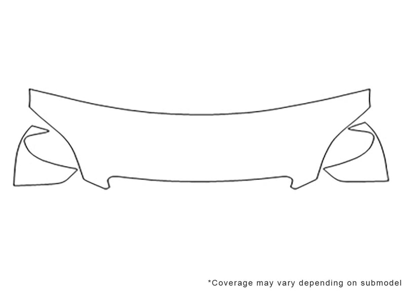 matrix Avery Dennison Clear Bra Hood Precut PPF Diagram