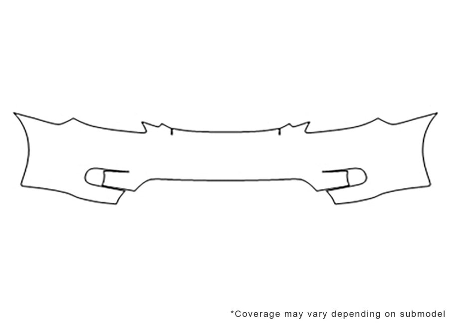 matrix Avery Dennison Clear Bra Bumper Precut PPF Diagram