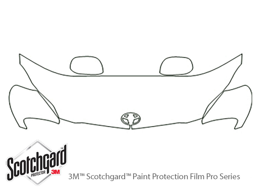 matrix 3M Clear Bra Hood Precut PPF Diagram