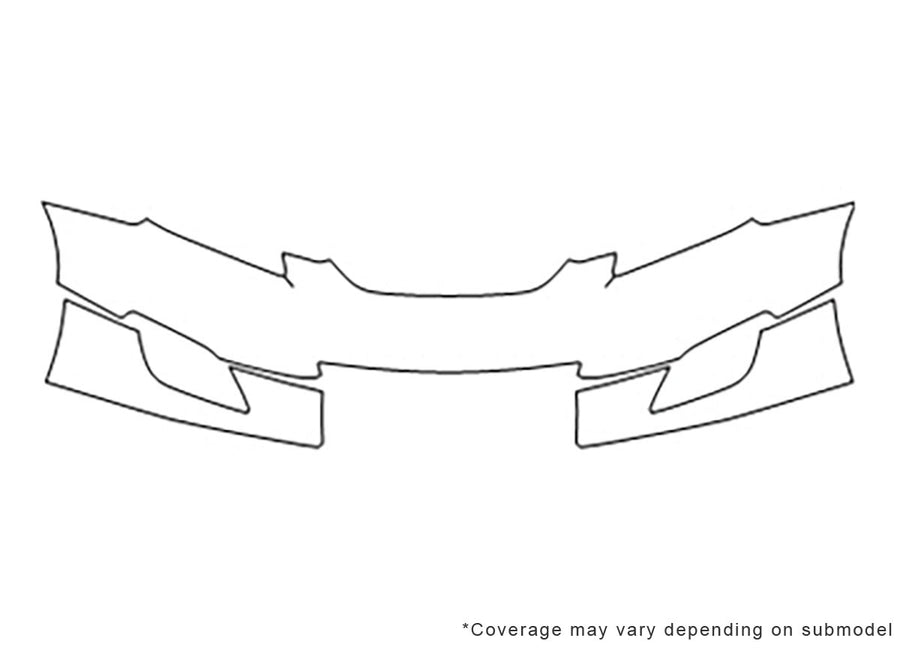 matrix 3M Clear Bra Bumper Precut PPF Diagram