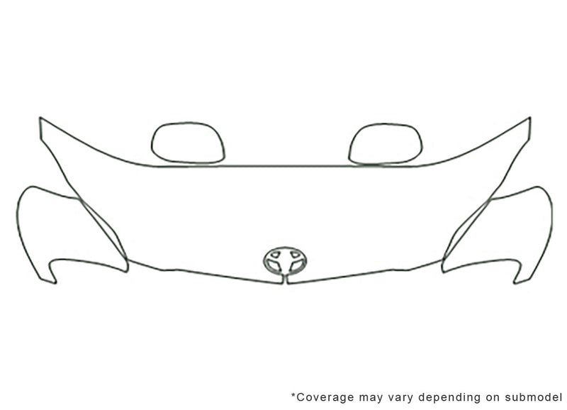 matrix Avery Dennison Clear Bra Hood Precut PPF Diagram