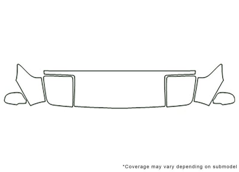 mr2 3M Clear Bra Hood Precut PPF Diagram