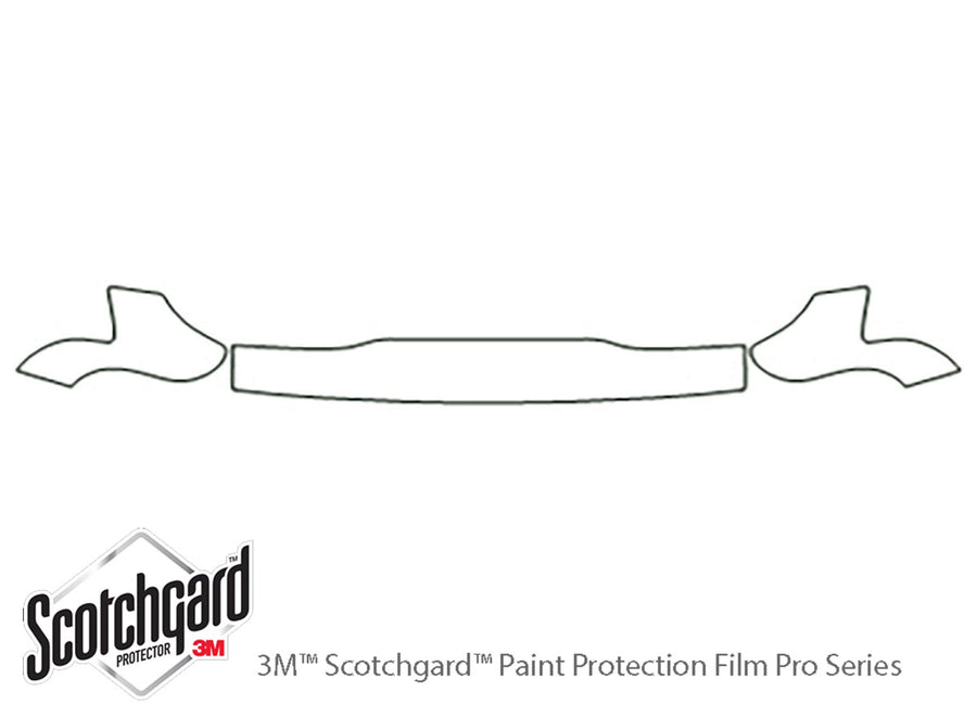 pick up 3M Clear Bra Hood Precut PPF Diagram