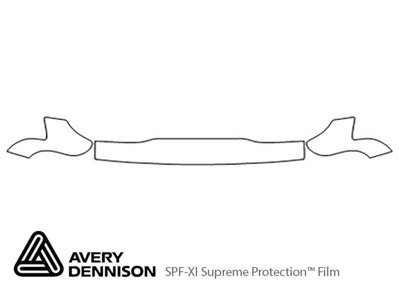 pick up Avery Dennison Clear Bra Hood Precut PPF Diagram