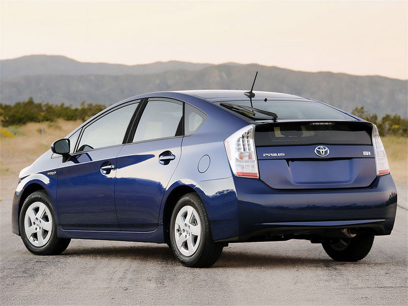 toyota prius 2010-2015 Brushed Aluminum Black Pillar Trim