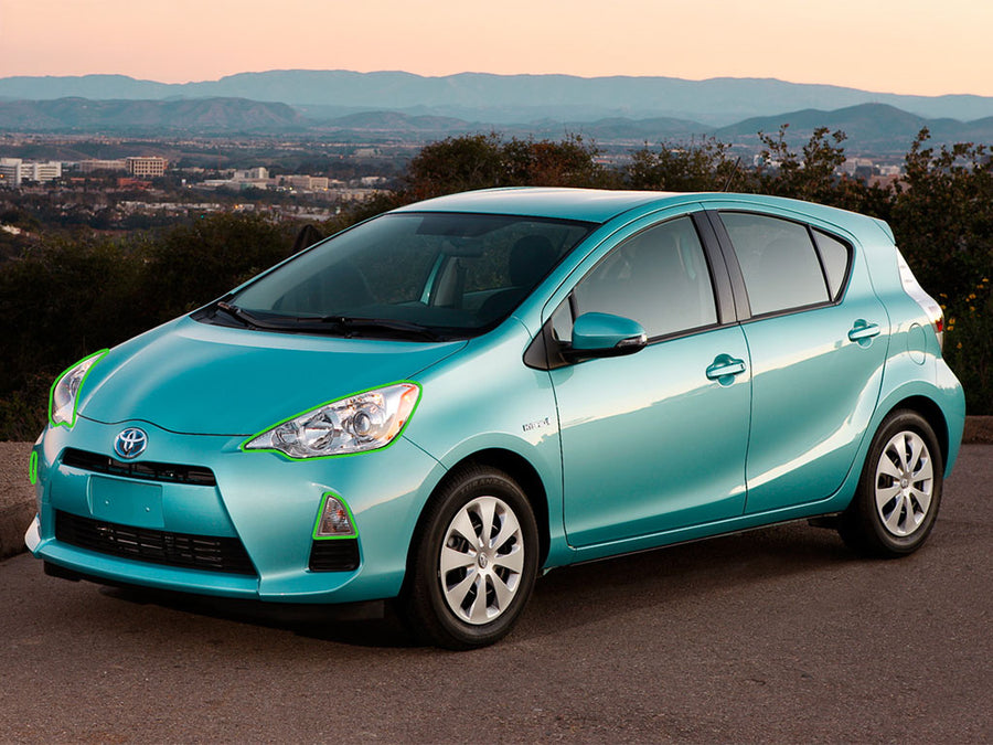 toyota prius 2012-2014 (c ) Headlight Protection Installation Location