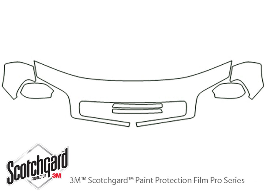 rav4 3M Clear Bra Hood Precut PPF Diagram