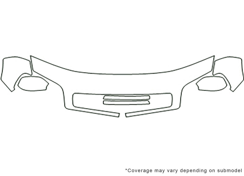 rav4 3M Clear Bra Hood Precut PPF Diagram