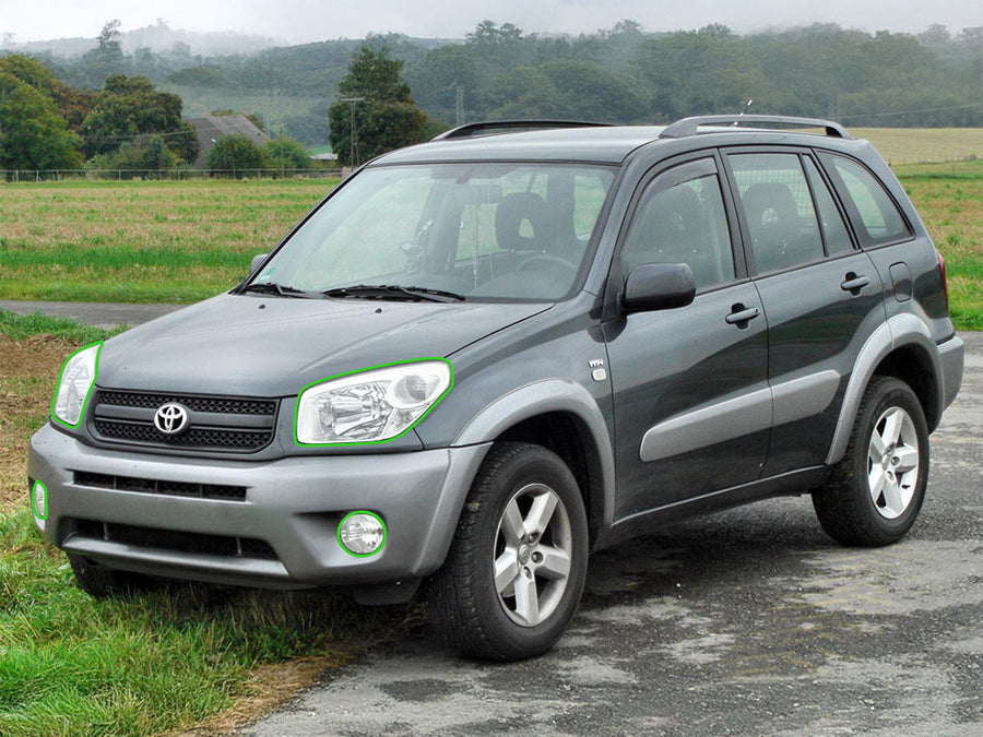 toyota rav4 2004-2005 Headlight Protection Installation Location