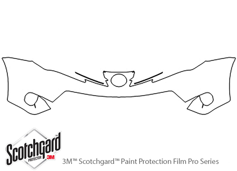 rav4 3M Clear Bra Bumper Precut PPF Diagram
