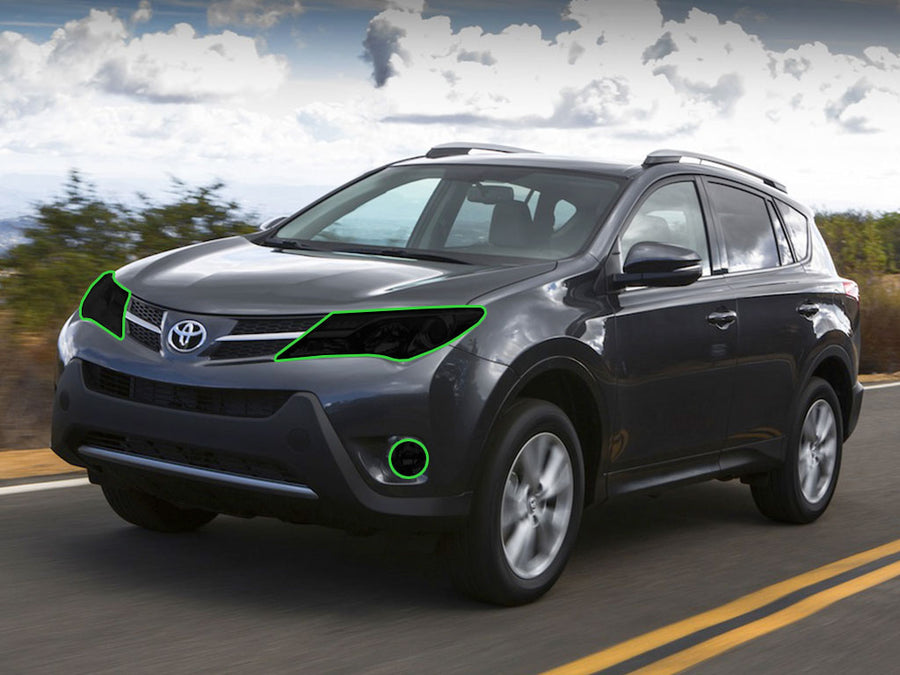 toyota rav4 2013-2015 Headlight Tint Location