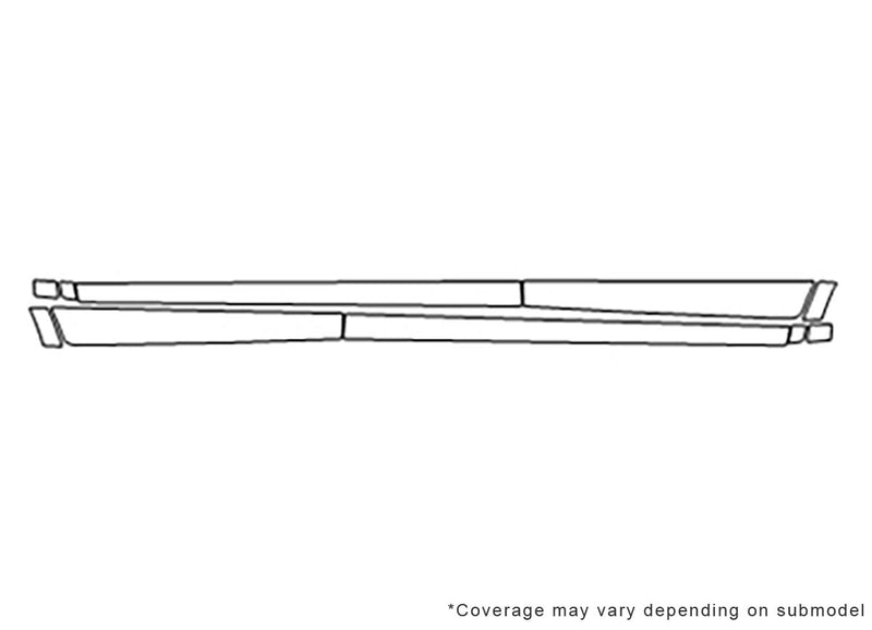 rav4 3M Clear Bra Door Cup Precut PPF Diagram